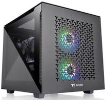 Kompiuterio korpusas Thermaltake Divider 200 TG Air Micro Chassis, juoda sp.