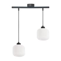 Lampa griesti Candellux Lighting Estilo 32-49933, E27, 2 x 40 W, balta krās. / melna krās.