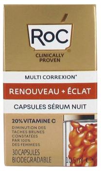 Ampulas sejas kopšanai RoC Multi Correxion Renewal + Radiance Capsules Serum Night, 10.5 ml