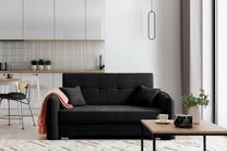 Sofa Laine Poco 10, juoda sp., 105 x 155 cm x 75 cm