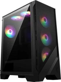 Kompiuterio korpusas MSI Mag Forge 120A Airflow, skaidri sp./juoda sp.
