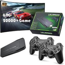 Žaidimų konsolė, dvigubas belaidis valdiklis Game Stick 4K 20000 žaidimai 64GB
