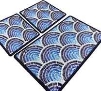 Vonios kilimėlių rinkinys Foutastic Azul 359CHL5176, įvairių spalvų, 100 cm x 60 cm