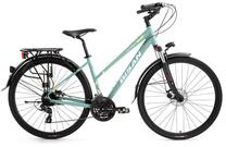 Dviratis miesto Bisan TRX8300 Lady, 28 ", 18" rėmas, geltona sp./žalia sp.