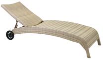 Lauko gultas Home4you Wicker, šviesiai ruda sp., 169 cm x 73 cm x 99 cm