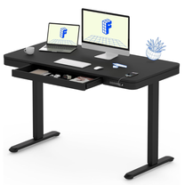 Datorgalds regulējams augstums Flexispot EW9BB, 120.4 cm x 60.4 cm, 72 - 122 cm, melna krās.