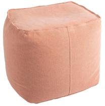 Pufas Home4you Jute P0066859, rožinė sp., 55 cm x 55 cm x 45 cm