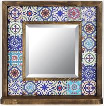 Spogulis Kalune Design STO021, stiprināms, 32.5 cm x 33 cm, daudzkrāsaina