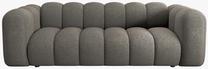 Sofa Micadoni Lupine Chenille, pilka sp., 228 x 87 cm x 70 cm