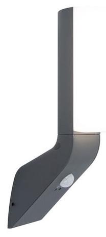 Sieninis lauko šviestuvas Lutec Bati PIR, 15W, LED, IP44, tamsiai pilka sp., 8 cm x 29.2 cm