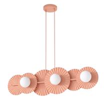 Valgusti lagi Emibig Umbra, G9, 6 x 8 W, valge v. / roosa v.