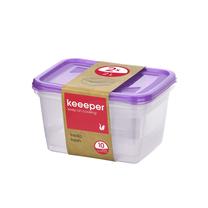Toiduainekarbi komplekt Keeeper 3067651700000, 2 l, 20.5 cm x 15.5 cm, läbipaistev v./violetne v., 2 tk