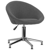 Darba krēsls VLX Swivel 330439, 58.5 x 58.5 x 68 - 80 cm, tumši pelēka krās.