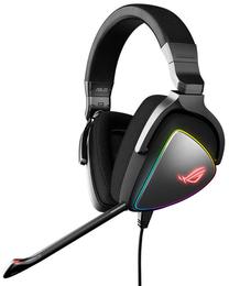 Vadu spēļu austiņas Asus ROG Delta, melna krās.