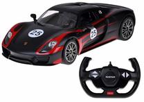 Rc автомобиль Rastar Porsche 918 Spyder RC0711, 1:14, черный цв./красный цв.