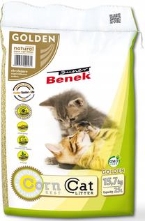 Kasside allapanu Super Benek Corn Cat Golden, orgaaniline (tõmbub kokku), 15.7 kg, 25 l
