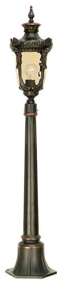 Brīvi stāvošs āra gaismeklis Elstead Lighting Philadelphia, 60W, E27, IP44, bronzas krās., 19 cm x 116.5 cm
