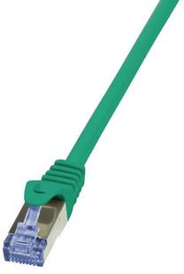 Провод Logilink CAT 6a S/FTP RJ-45 8P8C, RJ-45 8P8C, 1.5 м, зеленый цв.