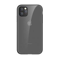 Telefono dėklas Comma Joy Elegant Anti-Shock, skaidri sp./juoda sp., Apple
