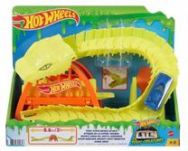 Автомобильная трасса Mattel Hot Wheels Toxic Viper Bridge Attack GTT70, желтый цв./oранжевый цв.
