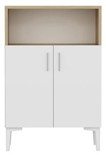 Spintelė Kalune Design Dve 475OLV1623, ąžuolo sp./balta sp., 30 cm x 60 cm x 90 cm