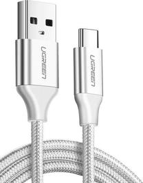 Laidas Ugreen 60130, USB/USB-C, 50 cm, balta sp.