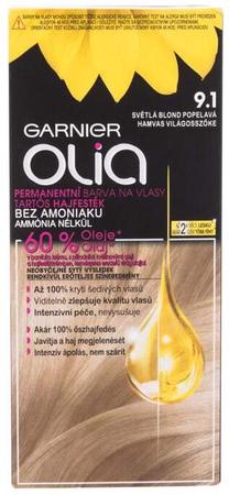 Matu krāsa Garnier Olia, light ash blonde krās., 9.1, 50 ml