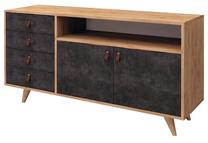 Комод Kalune Design Pagina, дубовый цв., 86 см x 140 см x 40 см