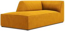 Sofa Micadoni Home Ruby Corduroy Chaise Longue, geltona sp., kairinė, 181 x 93 cm x 69 cm