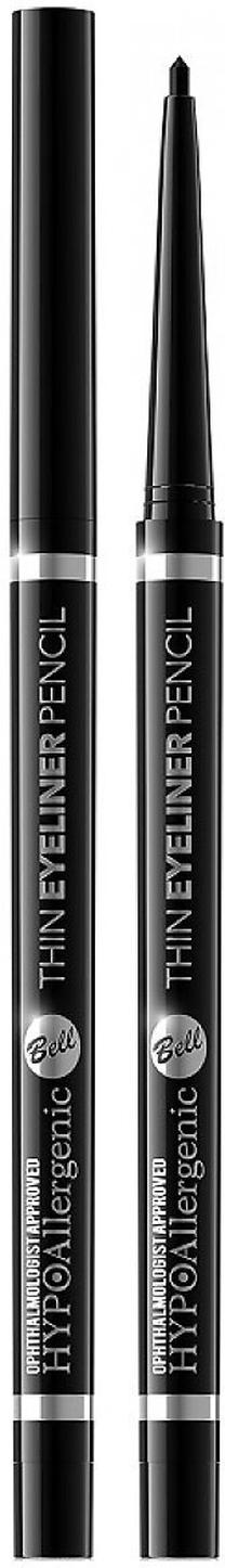 Acu zīmulis Bell Thin Eyeliner Pencil, melna krās. 001 black