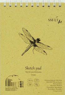 Piešimo popierius Smiltainis Sketch Pad, A5, 80 g/m², balta sp., 21 cm x 14.8 cm, 70 lapų vnt.