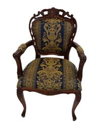 Valgomojo kėdė MN 15135-STD011 3624060, mėlyna sp./ruda sp., 60 cm x 64 cm x 105 cm