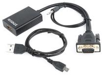 Vads Gembird VGA / HDMI / USB / AUX USB, VGA / 3.5 mm / HDMI, 0.15 m, melna krās.