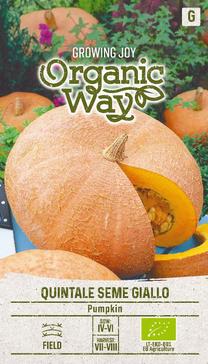 Sėklos Organic Way, moliūgai Quintale Seme Giallo, 2 g