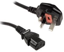 Провод Kolink Type G To IEC C13 3 pin Power Plug, IEC-320-C13, 1.8 м, черный цв.