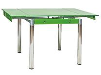 Stalas išskleidžiamas GD-082, žalia sp., 80 - 131 cm x 80 cm x 75 cm