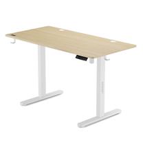 Arvutimängulaud reguleeritava kõrgusega SENSE7 Nojo, 120 cm x 60 cm, 72 - 118 cm, valge v./mänd v.