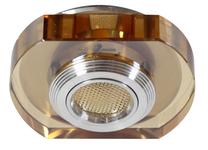 Valgusti lagi Candellux Lighting, LED, 3000 °K, 1 x 3 W, merevaigu-kollane v. / kroom v.
