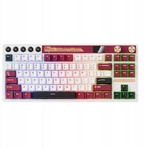 Laidinė žaidimų klaviatūra Royal Kludge RK M87 M87-F-CS-US Cream switch, Anglų (US), balta sp./raudona sp.