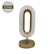 Настольные лампы Domoletti Ring AT-9796-01-7904-062, LED, 10Вт, прозрачный цв./латунный цв.