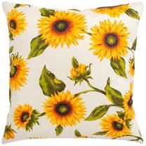 Dekoratyvinė pagalvėlė Home4you Loneta New 424, balta sp./žalia sp./oranžinė sp., 50 cm x 50 cm