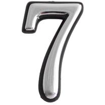Uksenumber 7, 5 cm, plastik