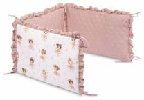 Apsauginis bortelis Sensillo Muslin, baltas/rožinis, 60 cm x 40 cm
