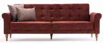Sofa-lova Hanah Home Madona 3-Seat, raudona sp., 81 x 223 cm x 85 cm