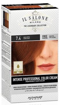 Kраска для волос Il Salone Intense Professional, dark copper цв., 7.4., 153 мл