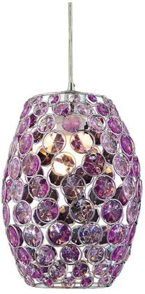 Valgusti rippuv Candellux Corn 31-92536, E27, 1 x 60 W, violetne v. / kroom v., 20 x 26 cm