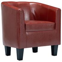 Krėslas VLX Faux Leather 248055, raudona sp., 57 cm x 64 cm x 68 cm