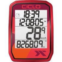 Dviračių kompiuteris Ciclosport Protos 205, plastikas, raudona sp.