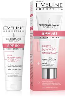 Sejas krēms Eveline Cosmetics Concentrated Formula Rich Moisturizing, 30 ml, SPF 50