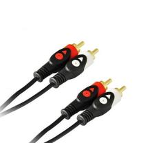 Tīkla kabelis Libox LB0019 2 x RCA, 2 x RCA, 1.5 m, melna krās.